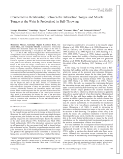 Counteractive Relationship Between the Interaction Torque and