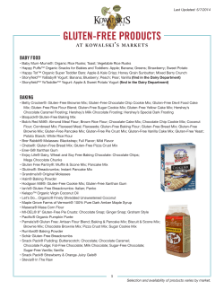 gluten-free products