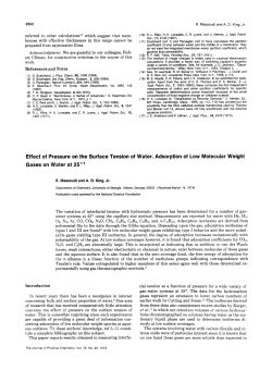Effect of Pressure on the Surface Tension of