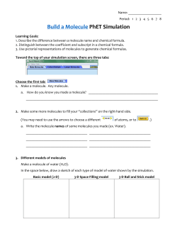 Build a Molecule PhET Simulation