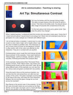 Art Tip: Simultaneous Contrast