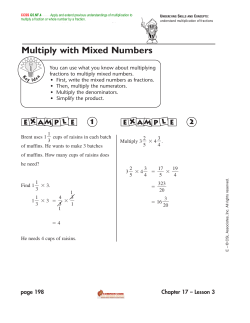 Multiply with Mixed Numbers