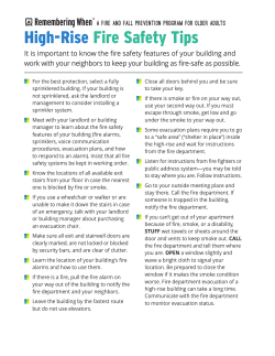 High-Rise Fire Safety Tips