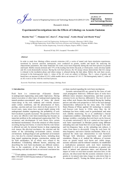 Experimental Investigations into the Effects of Lithology on Acoustic