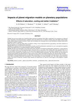 Impacts of planet migration models on planetary populations