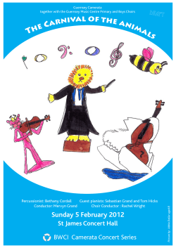 draft programme - Guernsey Camerata