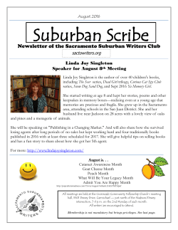 Suburban Scribe - Sacramento Suburban Writers Club