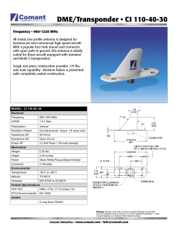 DME/Transponder &bull; CI 110-40-30