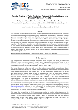 Quality Control of Solar Radiation Data within Sonda Network in