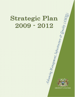 Table of Contents - University of Guyana