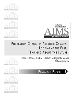 Population Change in Atlantic Canada