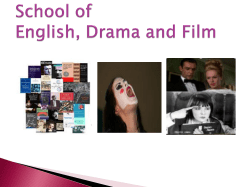 School of English, Drama and Film