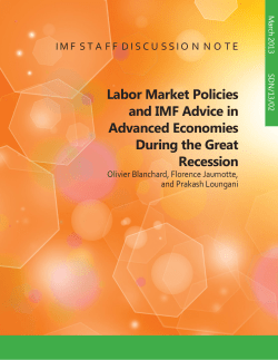 Labor Market Policies and IMF Advice in Advanced Economies