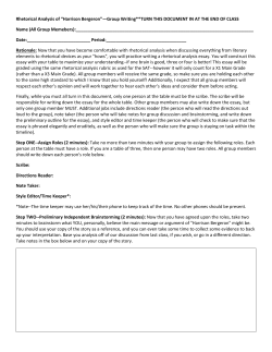 Harrison Bergeron - English with​ Ms. Tuttle