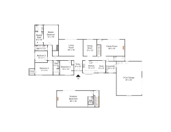 Living Room 23` x 16` Master Bedroom 14` x 19