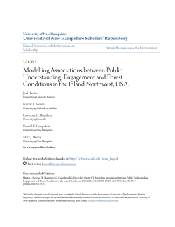 Modelling Associations between Public Understanding