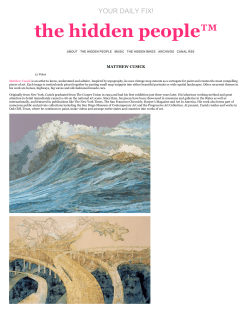 MATTHEW CUSICK &laquo; the hidden people&trade;