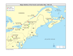 Major Battles of the French and Indian War, 1755