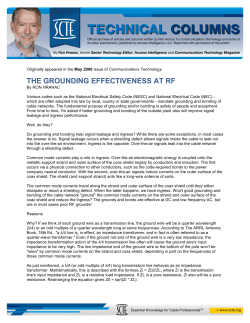 the grounding effectiveness at rf