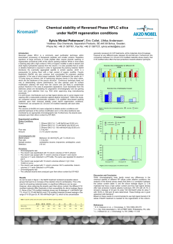 RP Chromatography at elevated pH (II)