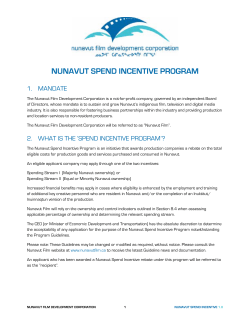 nunavut spend incentive program
