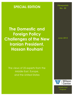 The Domestic and Foreign Policy Challenges of the