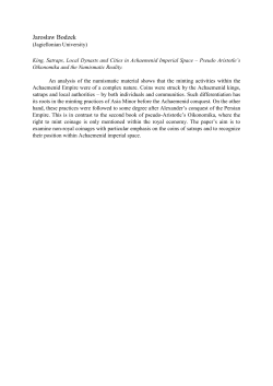 Jarosław Bodzek Jagiellonian University King, Satraps, Local