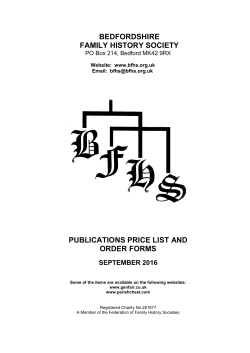 publications price list and order forms september 2016