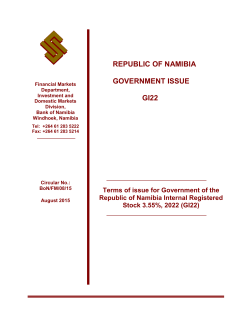 GI22 Circular - Bank of Namibia
