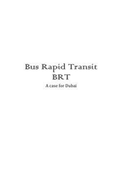Bus Rapid Transit BRT
