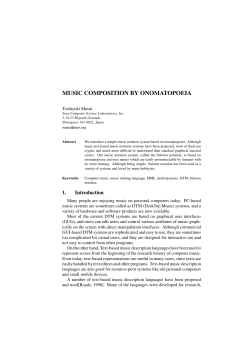 music composition by onomatopoeia