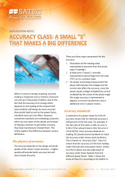 Accuracy Class