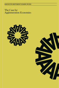 The Case for Agglomeration Economies
