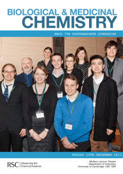 2013 Postgraduate Symposium Programme