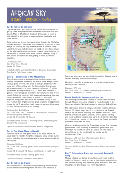 Day 1 - Absolute Africa