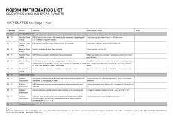 Maths Assessment - Churchfield Church School