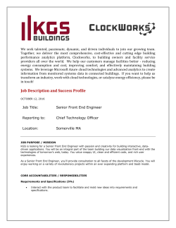 Senior Front End Engineer