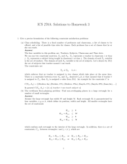 ICS 270A: Solutions to Homework 3