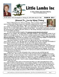 March 2017 News Letter