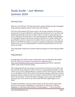 Study Guide - Disciples Home Missions