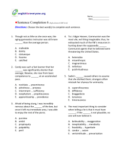 Sentence Completion 6 - English for Everyone