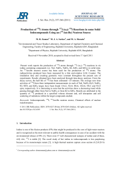 Production of 128I Atoms through 127I (n,&gamma;) 128I Reactions in some