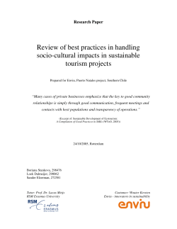 Review of best practices in handling socio