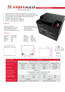 12 V 40AH AGM Battery
