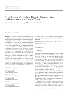 A Collection of Outdoor Robotic Datasets with centimeter
