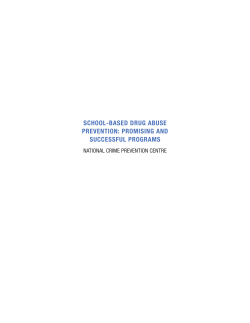 SCHOOL-BASED DRUG ABUSE PREVENTION: PROMISING AND