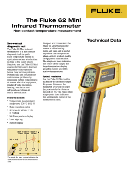 The Fluke 62 Mini Infrared Thermometer