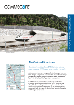 The Gotthard Base tunnel