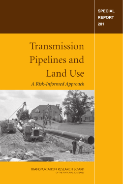 Transmission Pipelines and Land Use, A Risk