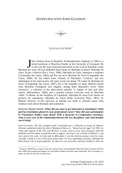 INTERVIEW WITH JOHN GLEDSON